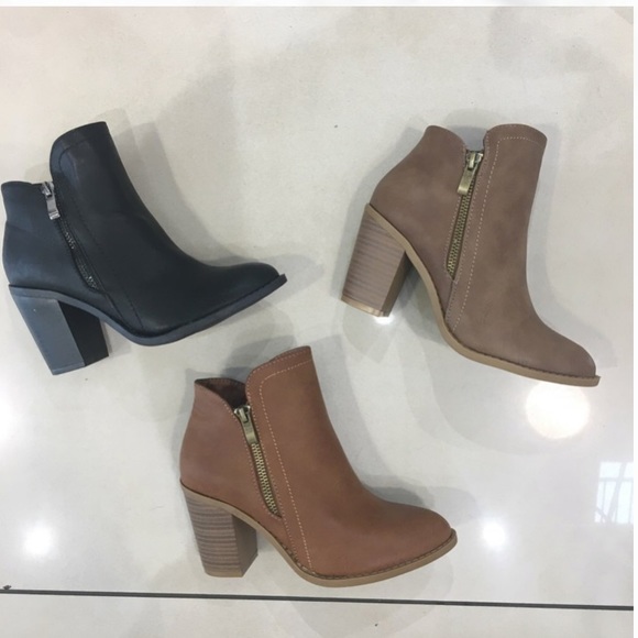 TOP Moda Shoes - Chestnut Booties